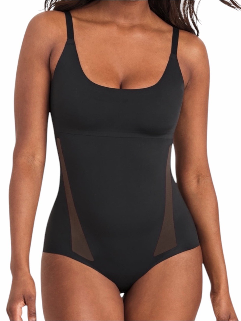 MAIDENFORM Shapewear Modern Sculpts Extra Firm Shaping Bodysuit In Black NWT